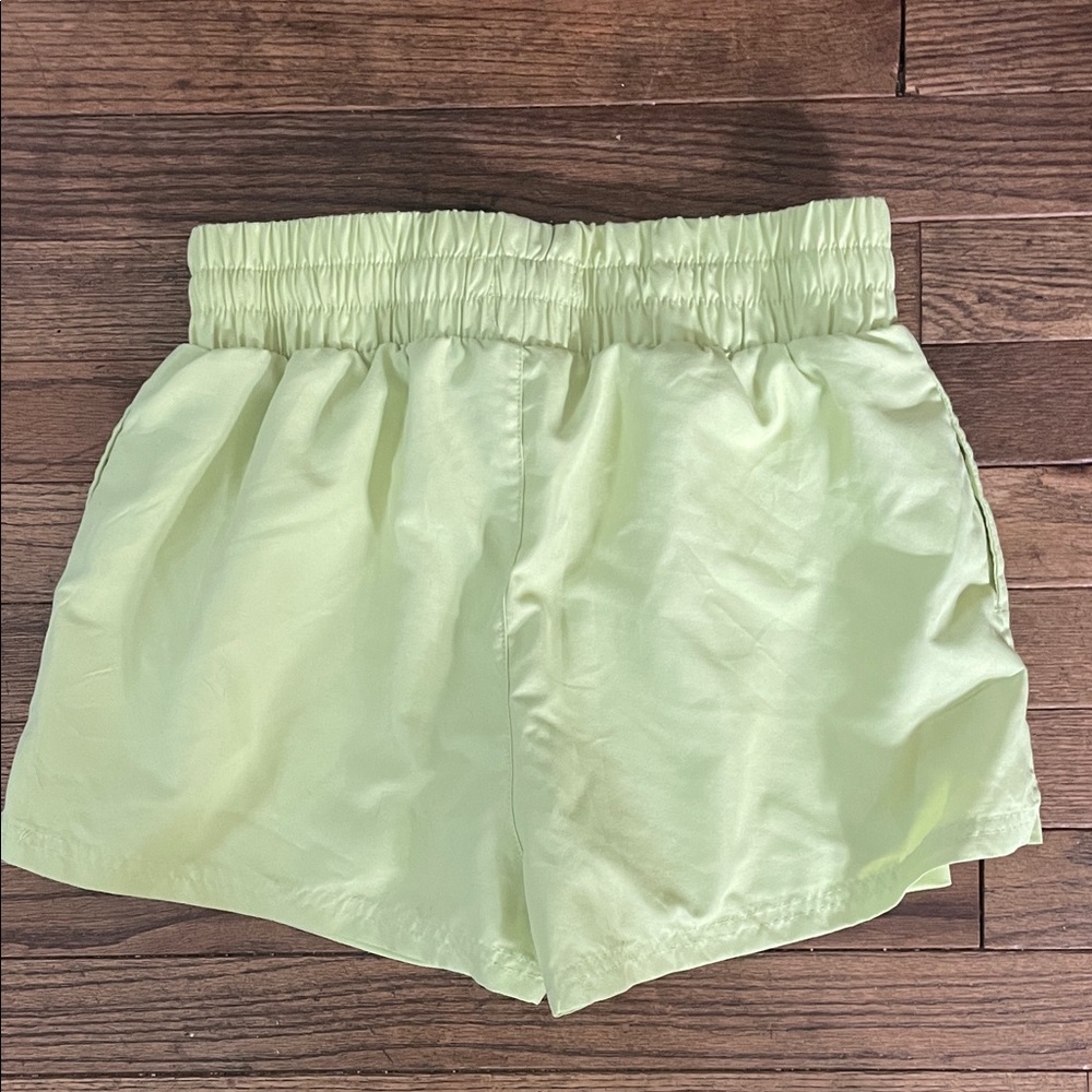 Wilo Women's Athletic Neon Green Shorts - Picture 6 of 8